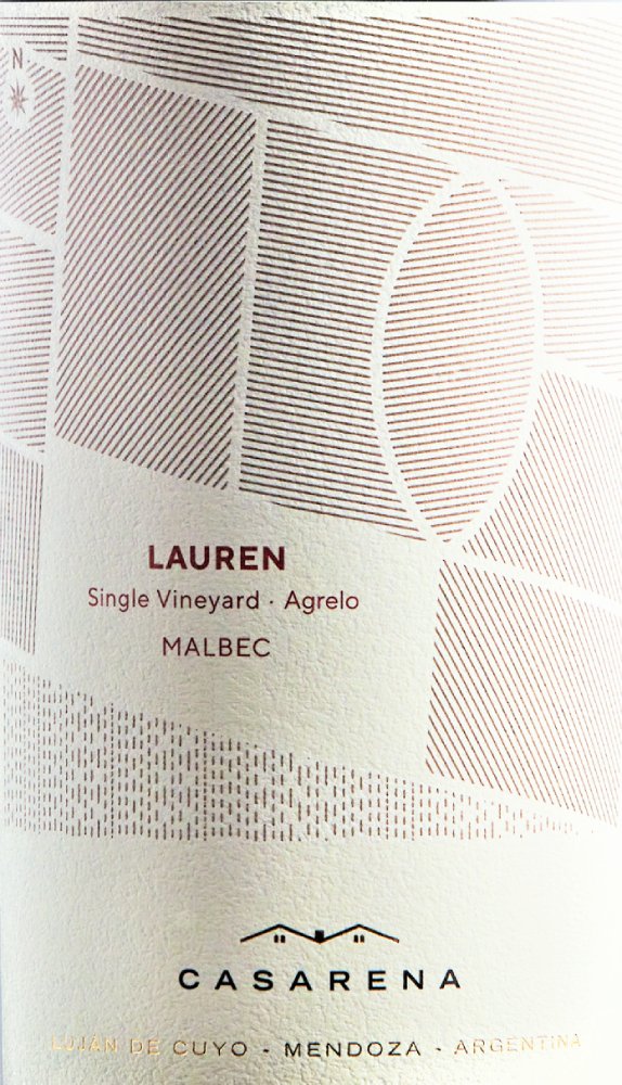 Casarena Lauren's Single Vineyard Agrelo Malbec 2020