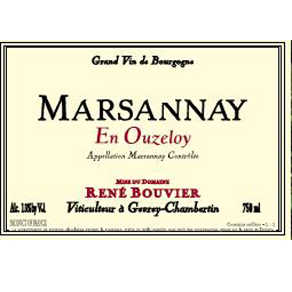 Domaine Rene Bouvier Marsannay En Ouzeloy 2020