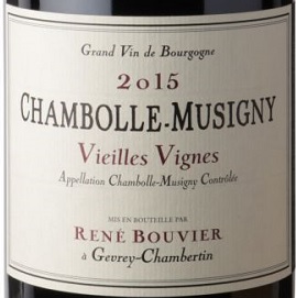 Domaine Rene Bouvier Chambolle-Musigny Vieilles Vignes 2015