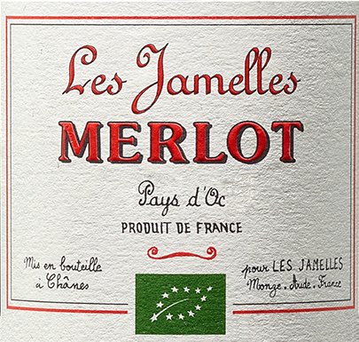 Les Jamelles Merlot Bio 2020