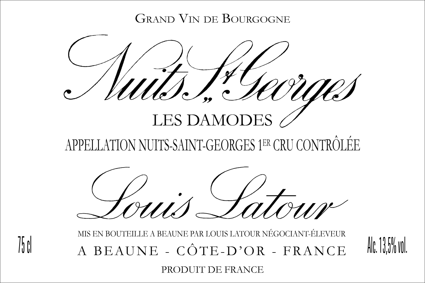 Louis Latour Nuits-Saint-Georges 1er Cru Les Damodes 2016