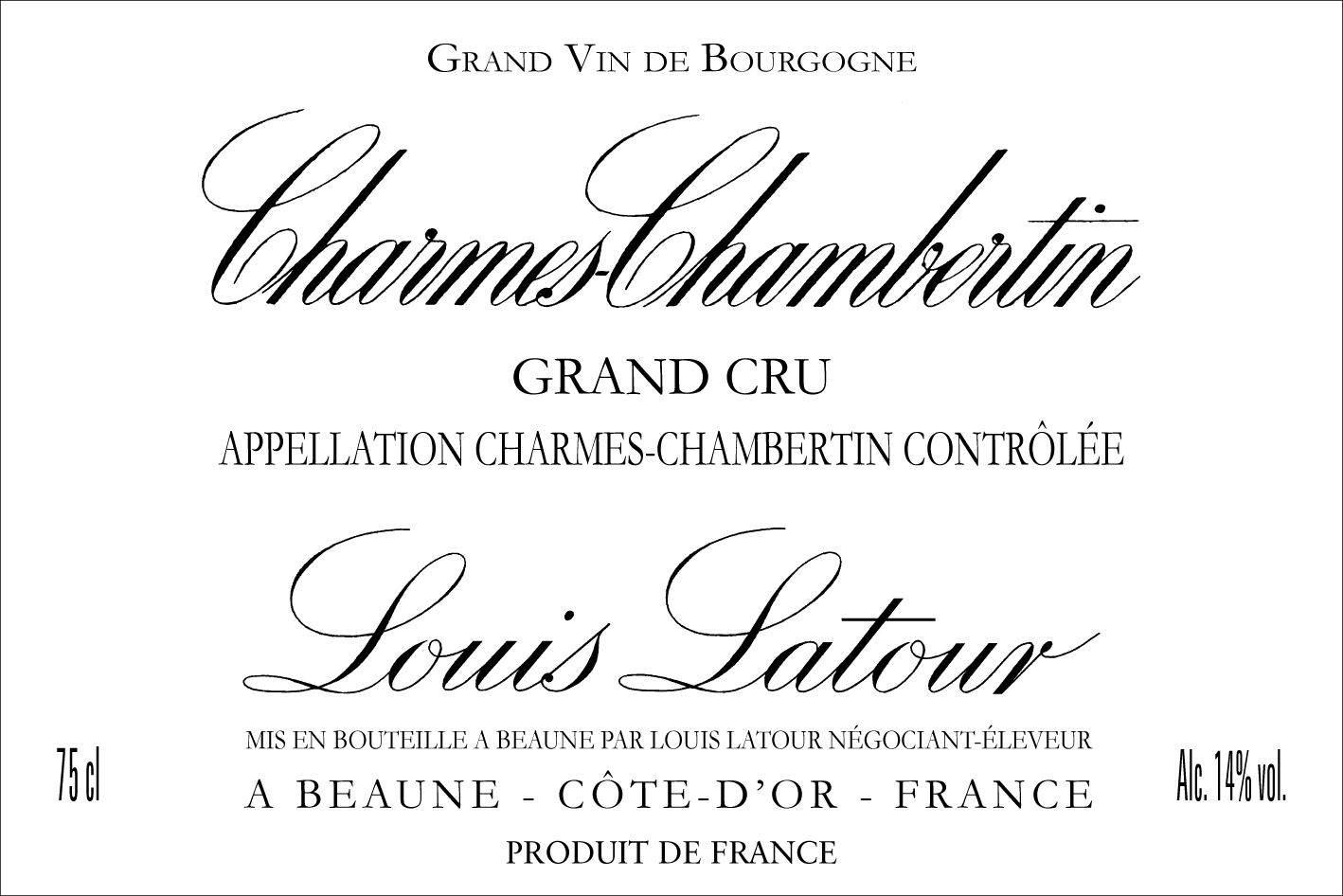 Louis Latour Charmes-Chambertin Grand Cru 2016