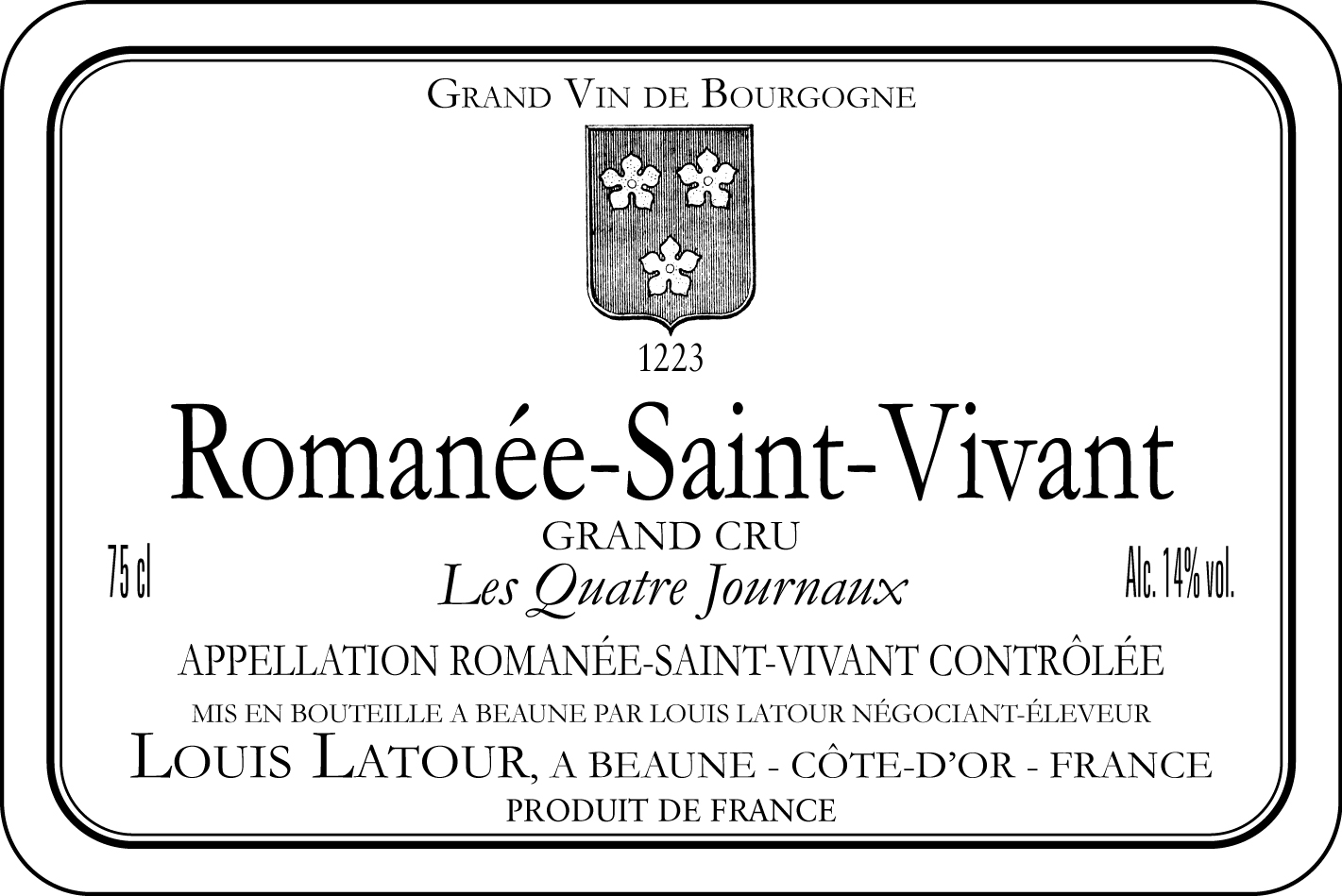 Louis Latour Romanee-Saint-Vivant Grand Cru "Les Quatre Journaux" 2020