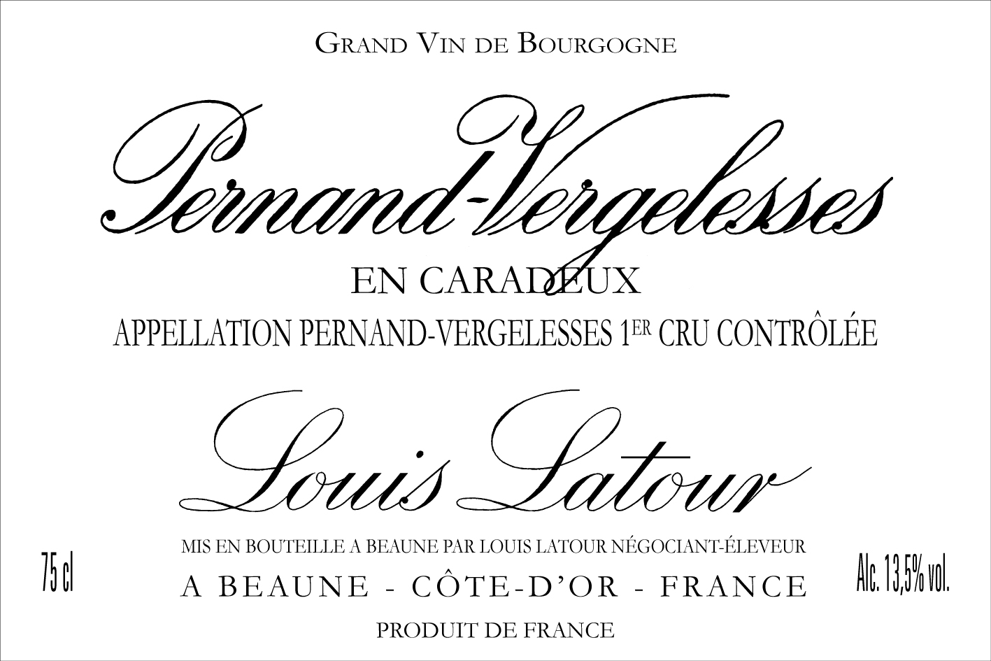 Louis Latour Pernand-Vergelesses 1er Cru "En Caradeux" 2022