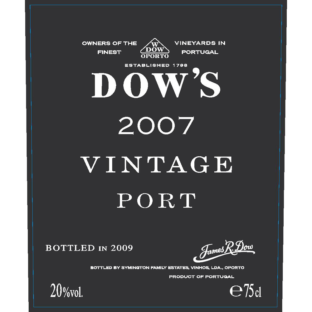 Dow's 2007 Vintage Port