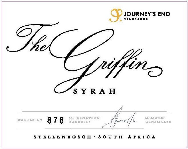 Journey's End Griffin Syrah 2017