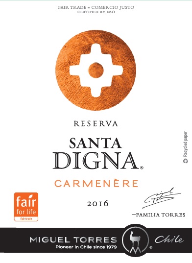 Miguel Torres Santa Digna Reserva 2016(Carmenere)