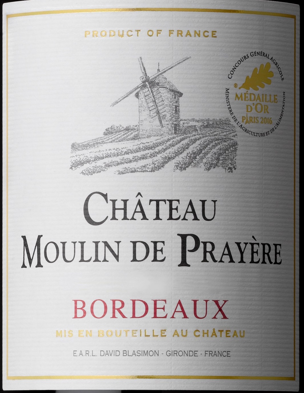 Château Moulin de Prayere 2020