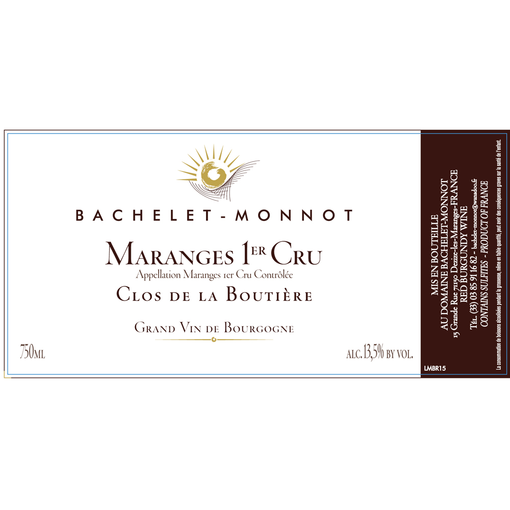 Bachelet Monnot Maranges 1er Cru Clos De La Boutiere 2021