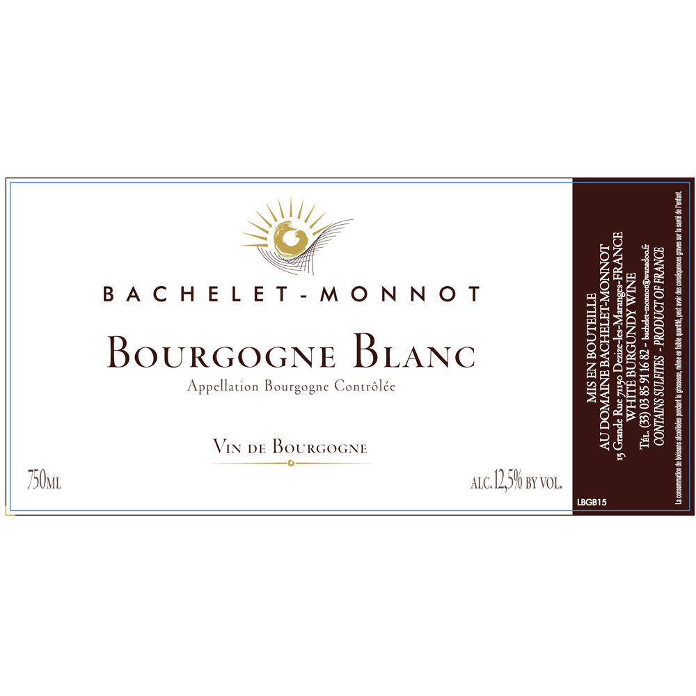 Bachelet Monnot Bourgogne Chardonnay Blanc 2021