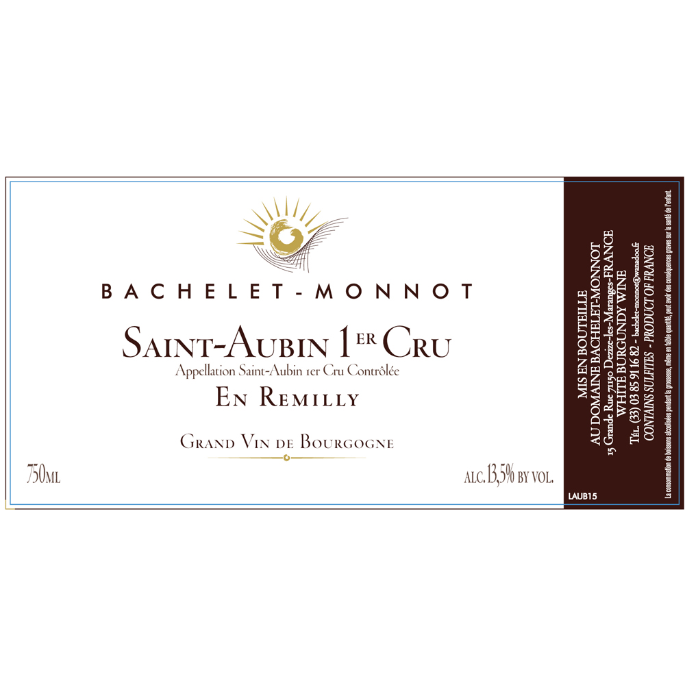 Bachelet Monnot Saint Aubin 1er Cru Remilly 2017