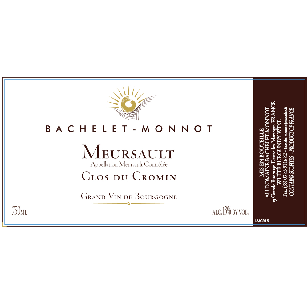 Bachelet Monnot Meursault Clos du Cromin 2020