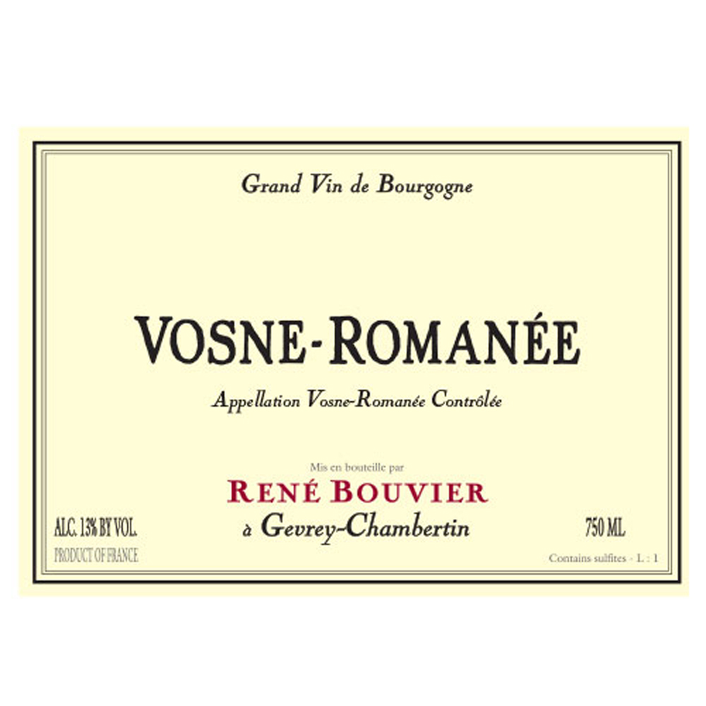 Domaine Rene Bouvier Vosne Romanee 2021