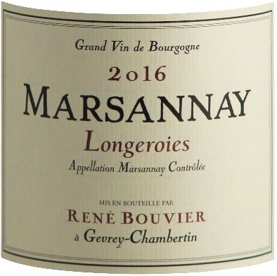 Domaine Rene BouvierMarsannay Longeroies 2020