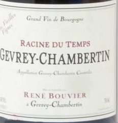 Domaine Rene Bouvier Gevrey Chambertin Lracines du Temps Tres Vieilles Vignes 2018