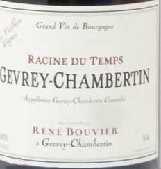 Domaine Rene Bouvier Gevrey Chambertin Lracines du Temps Tres Vieilles Vignes 2021