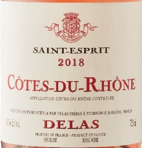 Delas Cote du Rhone 'Saint-Esprit' Rose 2020