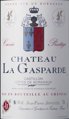 Joseph Janoueix Château La Gasparde 2016 Prestige