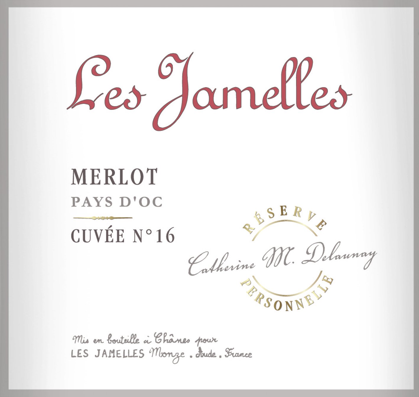 Les Jamelles Merlot Cuvee No 16 2019