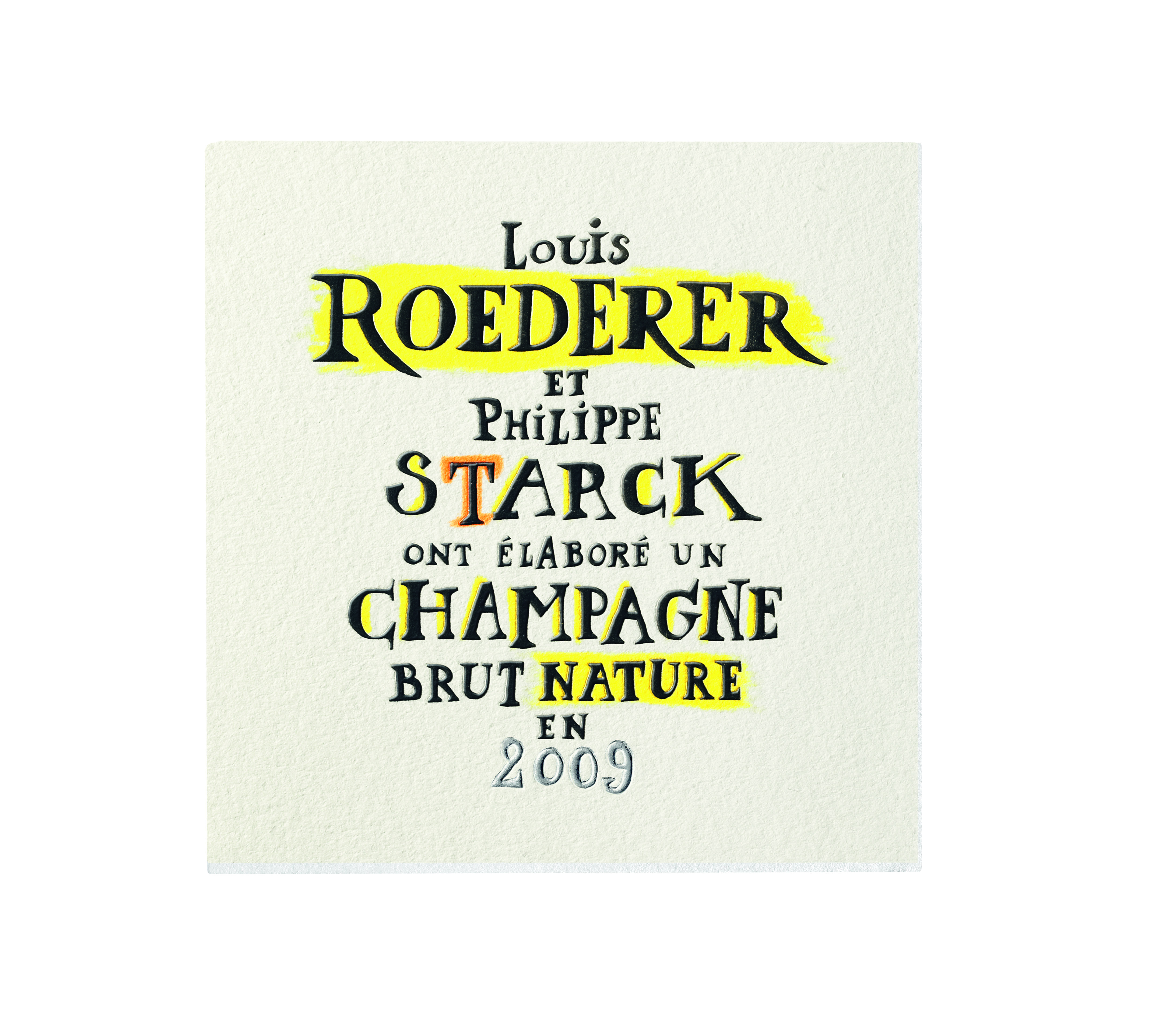 Louis Roederer Brut Nature 2009 by Philippe Starck