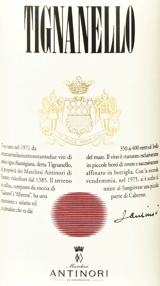 Antinori Tignanello 2019 - Very Limited