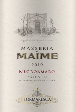 Tormaresca Masseria Maime Salento IGT 2019 - 100% Negroamaro