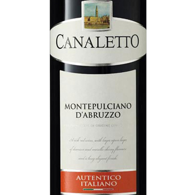 Canaletto Montepulciano DOC 2020- D'Abruzzo - 100% Montepulciano