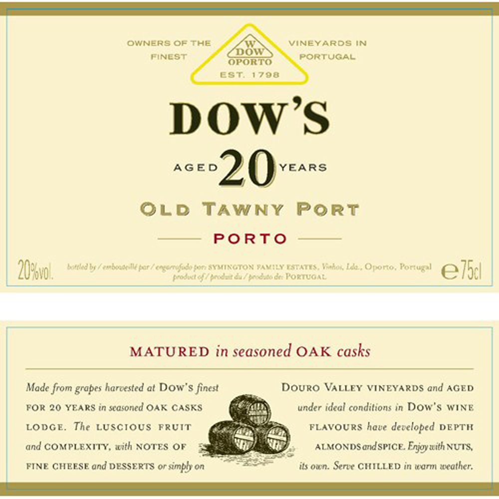 Dow's 20 Year Old Tawny Port