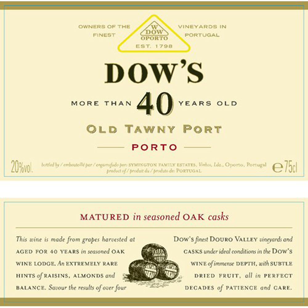 Dow's 40 Year Old Tawny Port